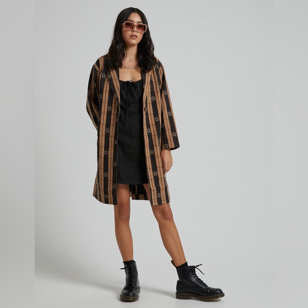 Afends Long Cotton Poppy Coat